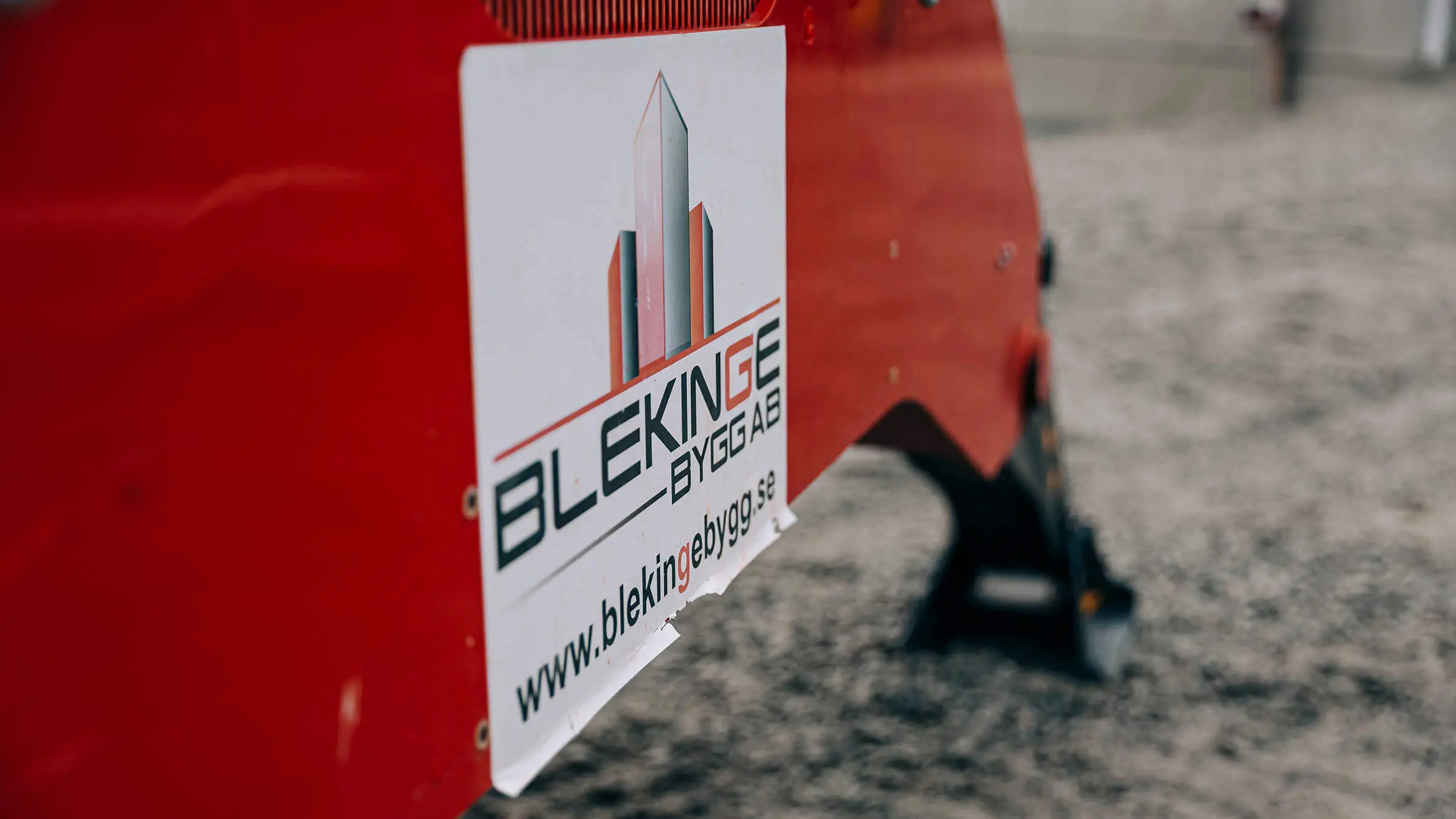 Snickare från Blekinge Bygg vid konstruktion och betongarbete för nybyggnation
